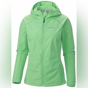 Columbia light Green Women's Hooded Softshell Jacket